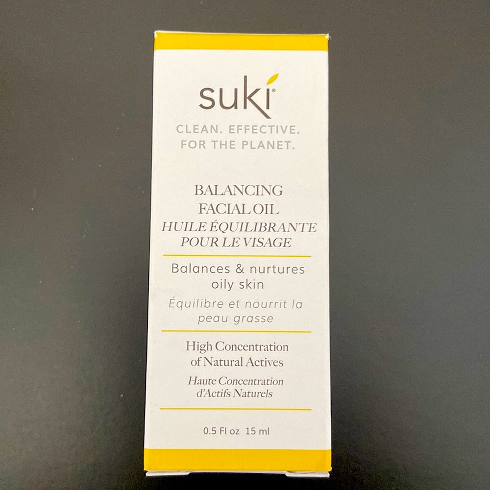 SUKI - Balancing Facial Oil (now called Purifying Facial Oil), new. 0.5 fl oz.